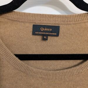 Quince Tan Cashmere Sweater
